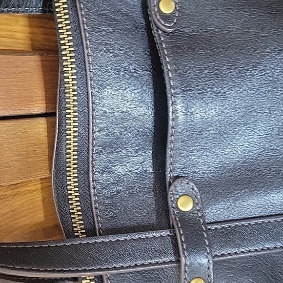 FOSSIL FELICITY Satchel Crossbody Leather Handbag Purse - Picture 9 of 10